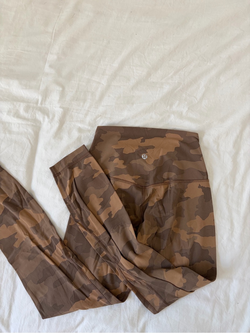 lululemon Brown & Tan Camo High-Rise Leggings